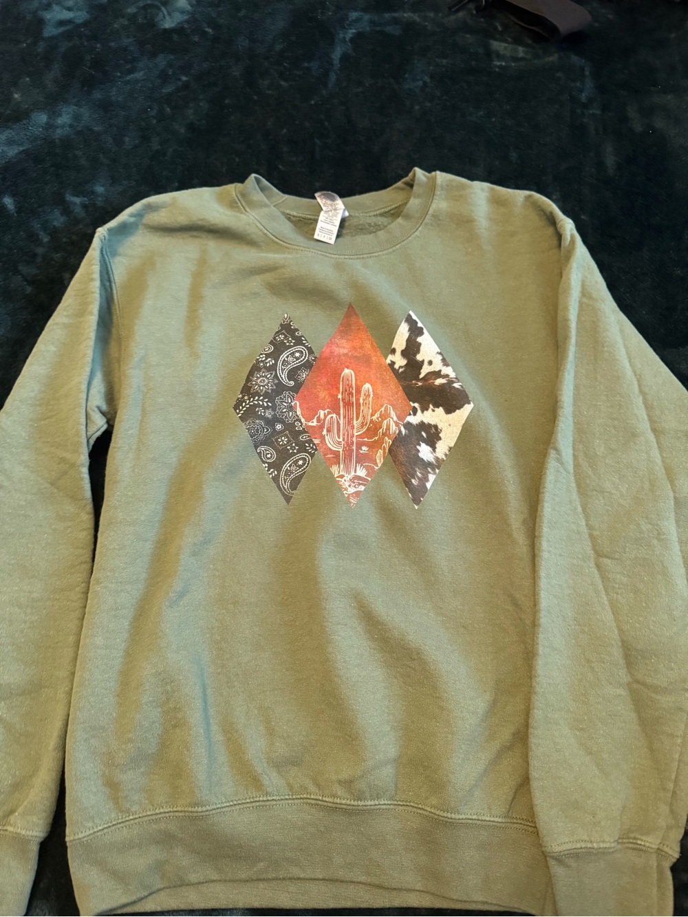 Western Style Crewneck Sweatshirt